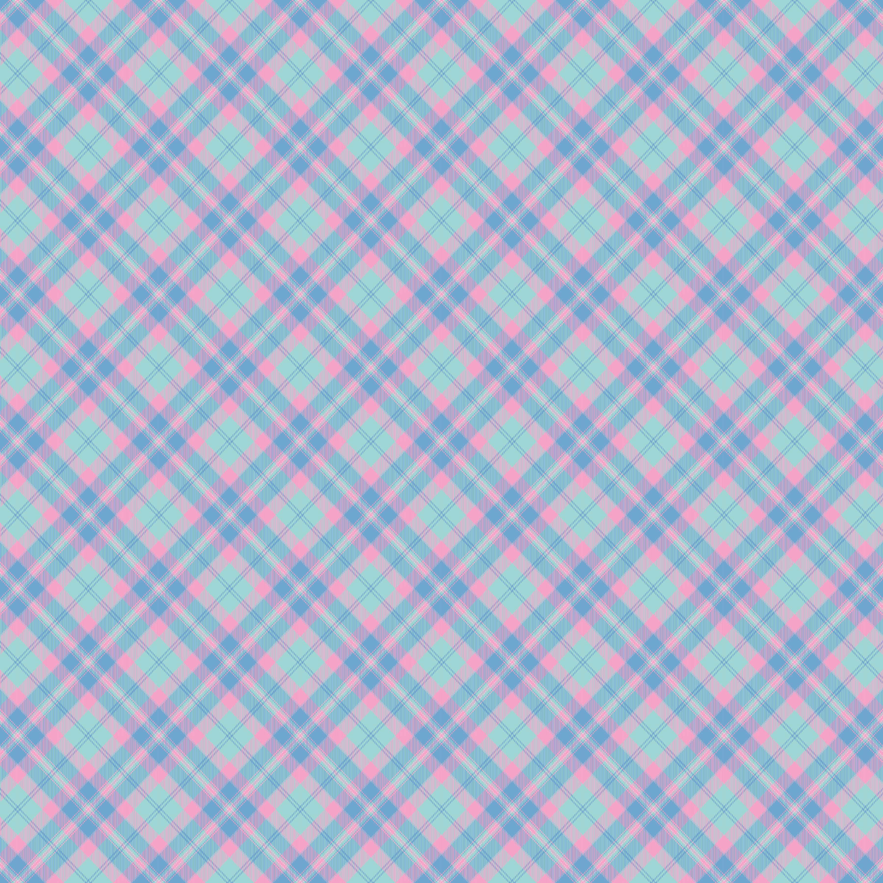 Pastel Plaid Gingham Pattern Acrylic Sheets - CMB Pattern Acrylic